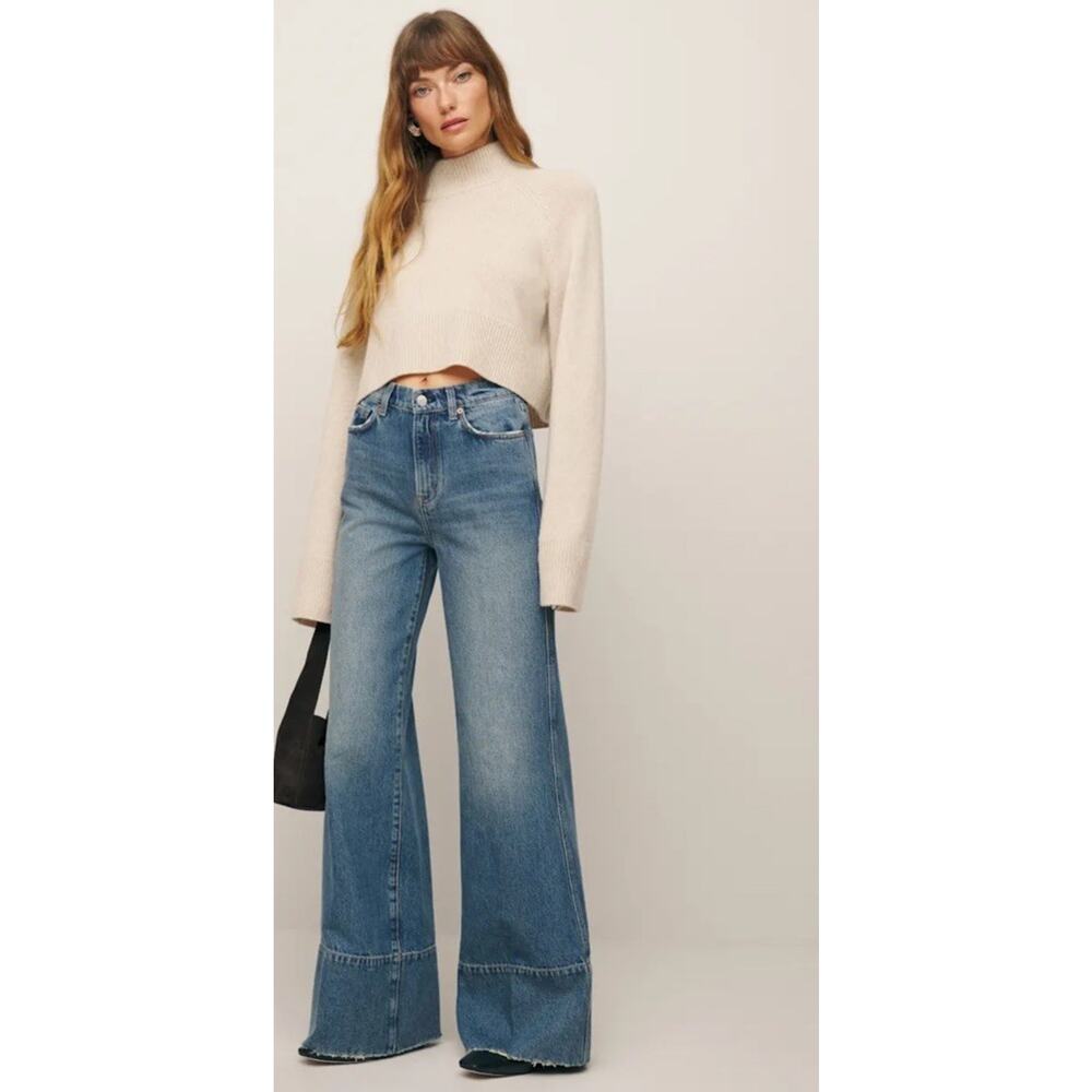 Reformation Penney High Rise Relaxed Wide Leg Jeans 28" Waist NEW $198 - Picture 3 of 16